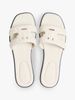 Tommy Hilfiger - Dép Quai Ngang Nữ Leather TH Monogram Strap Mules