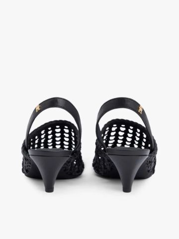 Tommy Hilfiger - Giày Thời Trang Nữ Woven Pointed Toe Slingback Heels