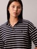 Calvin Klein - Áo Polo Nữ Cropped Pique Striped Polo