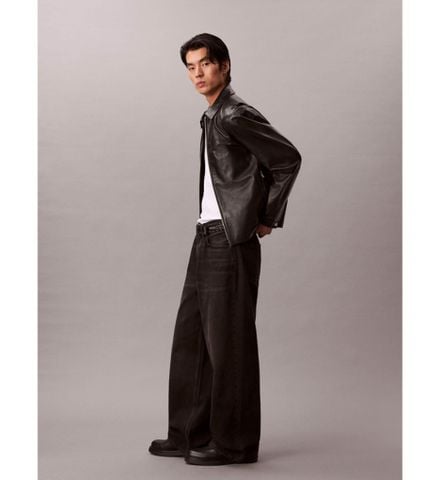 Calvin Klein - Quần Jean Dài Nam Baggy Avery Black Stone Jean - 3