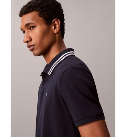 Calvin Klein - Áo Thun Có Cổ Nam Monogram Pique Tipped Polo