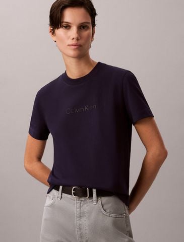 Calvin Klein - Áo Thun Tay Ngắn Nữ Cooling Jersey Crew Tee