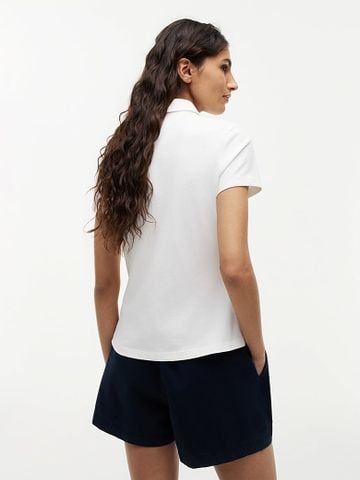 Tommy Hilfiger - Áo Sơ Mi Nữ 1985 Slim Fit Short Sleeve Shirt - 2