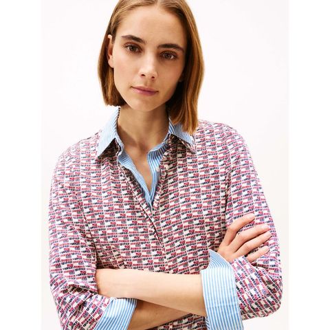 Tommy Hilfiger - Áo Sơ Mi Nữ Af Viscose Twill Long Sleeve Regular Shirt