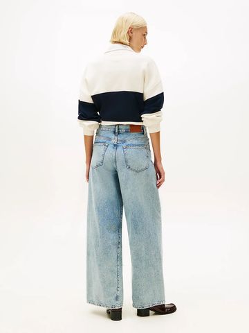 Tommy Hilfiger - Quần Jean Dài Nữ Denim Glis 70s Wide Leg High Waist Twist