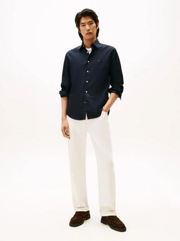 Tommy Hilfiger - Áo sơ mi tay dài nam TH Iron Solid Light Shirt