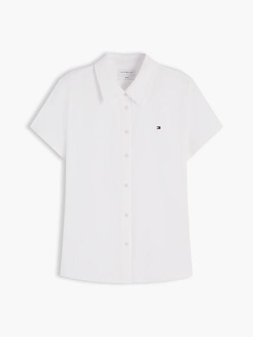 Tommy Hilfiger - Áo Sơ Mi Nữ 1985 Slim Fit Short Sleeve Shirt - 3