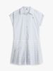 Tommy Hilfiger - Đầm Tay Ngắn Nữ Gold-Tone Button Relaxed Mini Shirt Dress