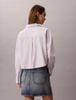 Calvin Klein - Áo Sơ Mi Nữ Cropped Cotton Poplin Stripe Shirt
