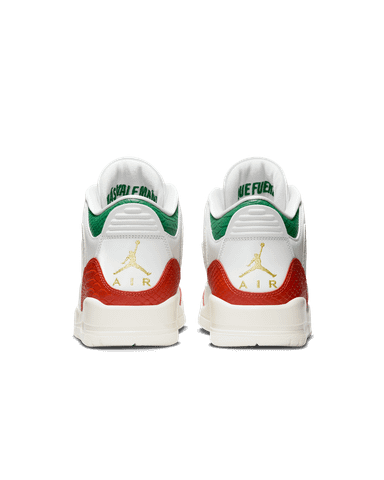Nike - Giày thời trang thể thao Nam Air Jordan 3 Retro 'El Vuelo' Summit White and Pine Green