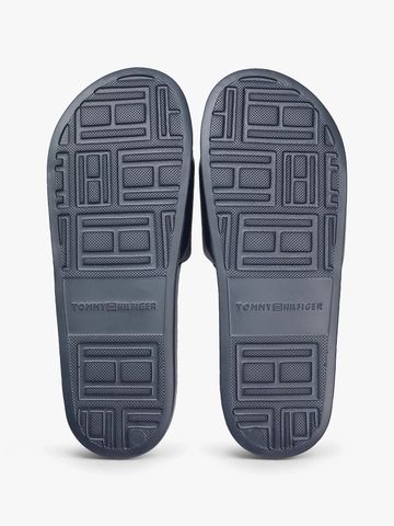 Tommy Hilfiger - Dép Quai Ngang Nam Logo Embroidery Pool Slides