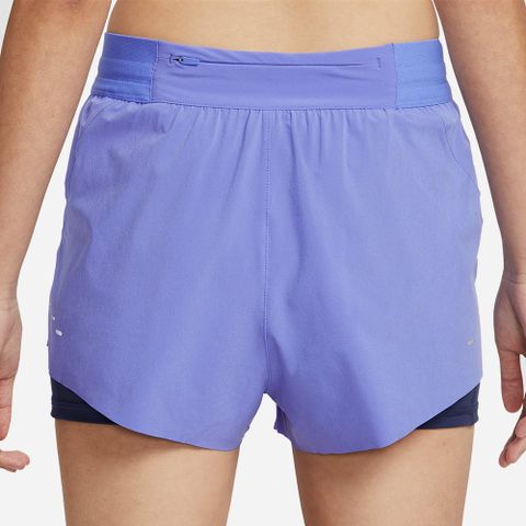 Nike - Quần Ngắn Chạy Bộ Nữ Swift Dri-Fit Mid-Rise 2-In-1 Running Shorts