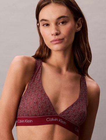 Calvin Klein - Áo bơi nữ Modern Logo Swim Racerback Triangle Bikini Top - 3