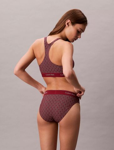 Calvin Klein - Áo bơi nữ Modern Logo Swim Racerback Triangle Bikini Top - 4