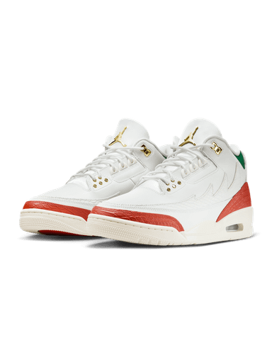 Nike - Giày thời trang thể thao Nam Air Jordan 3 Retro 'El Vuelo' Summit White and Pine Green