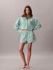 Calvin Klein - Áo Ngủ Nữ Cropped Cotton Poplin Pyjama Top