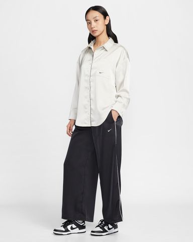 Nike - Quần Dài Thể Thao Nữ Nike Sportswear Women's Loose Mid-Rise Satin Pants