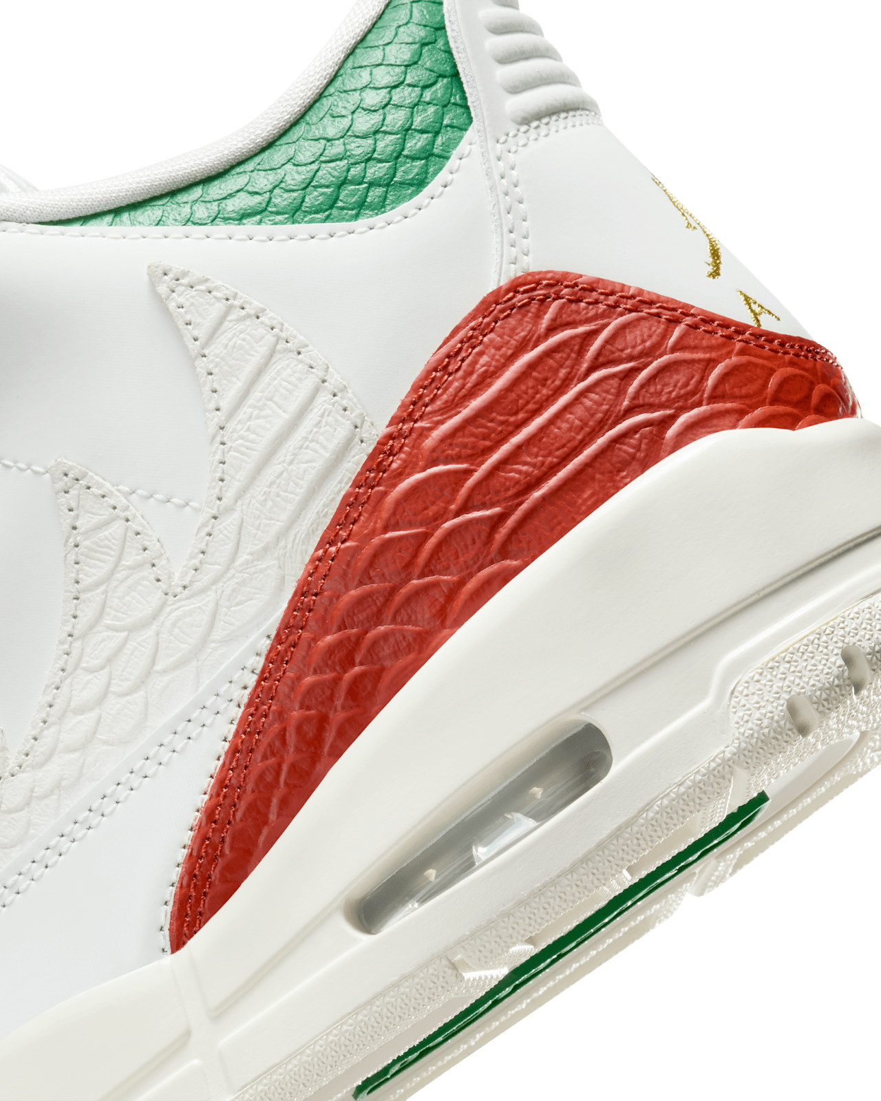 Nike - Giày thời trang thể thao Nam Air Jordan 3 Retro 'El Vuelo' Summit White and Pine Green