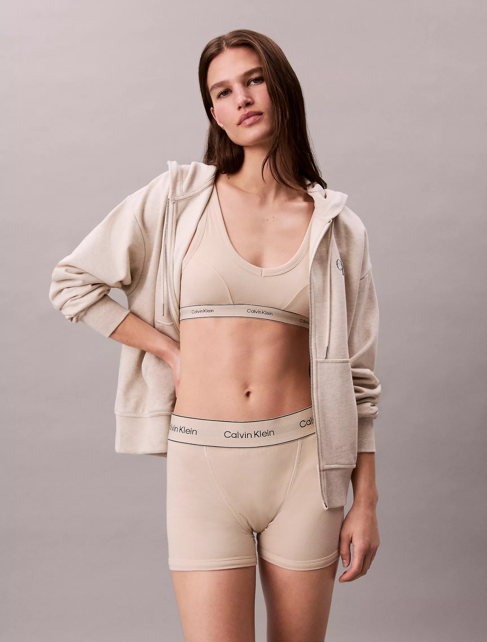 Calvin Klein - Quần lót nữ Heritage Cotton Stretch Boxer Brief