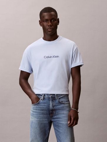 Calvin Klein - Áo Thun Tay Ngắn Nam Short Sleeve Relaxed Standard Logo Crewneck