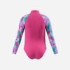 SPEEDO - SUNPROTECT SWIMMING COMPLETE SUN PROTECTION GIRLS PRINT LONG SLEEVE ZIP SWIMSUIT / PRINT LONG SLEEVE ZIP SWIMS