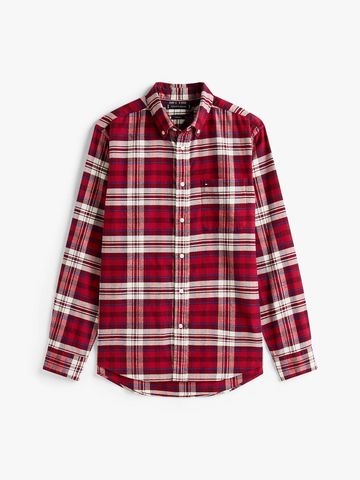 Tommy Hilfiger - Áo sơ mi tay dài nam Regular Fit Tartan Check Flannel Shirt