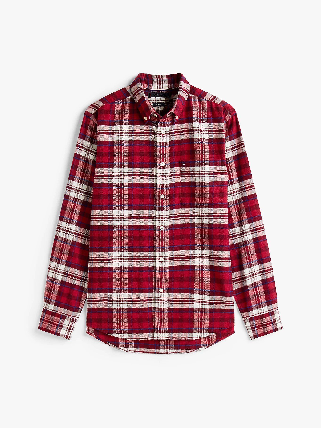 Tommy Hilfiger - Áo sơ mi tay dài nam Regular Fit Tartan Check Flannel Shirt