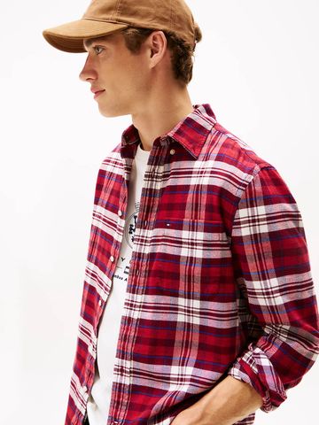 Tommy Hilfiger - Áo sơ mi tay dài nam Regular Fit Tartan Check Flannel Shirt