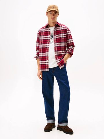 Tommy Hilfiger - Áo sơ mi tay dài nam Regular Fit Tartan Check Flannel Shirt