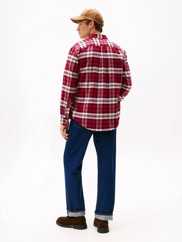 Tommy Hilfiger - Áo sơ mi tay dài nam Regular Fit Tartan Check Flannel Shirt