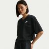Nike - Áo Tay Ngắn Thể Thao Nữ Sportswear Women's Oversized Heritage Cropped Mesh Jersey