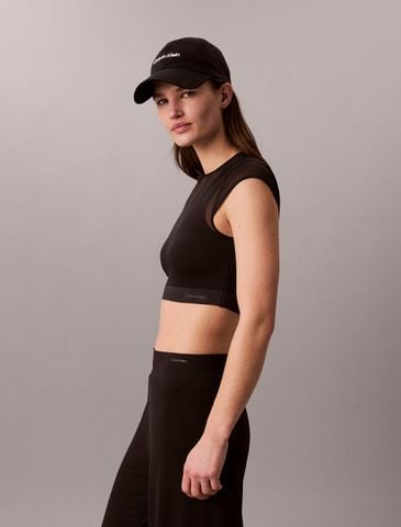 Calvin Klein - Áo Ngực Thể Thao Nữ Cropped Performance Mesh Sports Bra Top