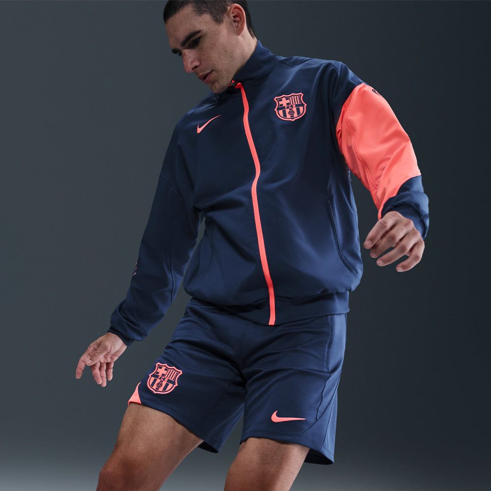 Nike - Quần ngắn đá banh Nam Men's Nike F.C. Barcelona Strike Third Dri-Fit Total 90 Knit Shorts - Navy