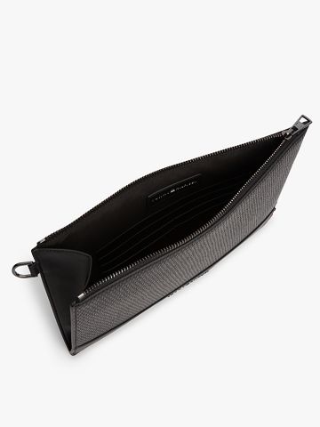 Tommy Hilfiger - Túi Xách Cầm Tay Nam Metal Logo Woven Pouch - 4