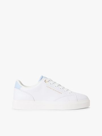 Tommy Hilfiger - Giày Sneakers Nữ Leather Metallic Logo Cupsole Trainers
