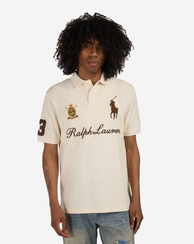 Ralph Lauren - Áo Thun Có Cổ Nam Custom Slim-Fit Big Pony Mesh Polo Shirt