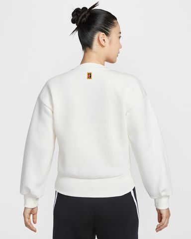 Nike - Áo Nỉ Tay Dài Thể Thao Nữ Tennis NikeCourt Collection Fleece Crew