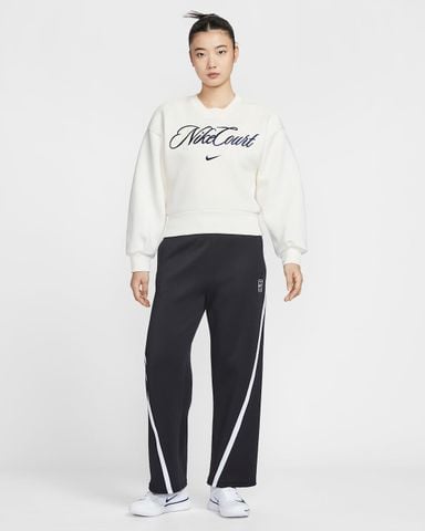 Nike - Áo Nỉ Tay Dài Thể Thao Nữ Tennis NikeCourt Collection Fleece Crew