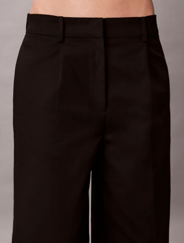 Calvin Klein - Quần Kaki Dài Nữ Stretch Chino With Pleat Wide