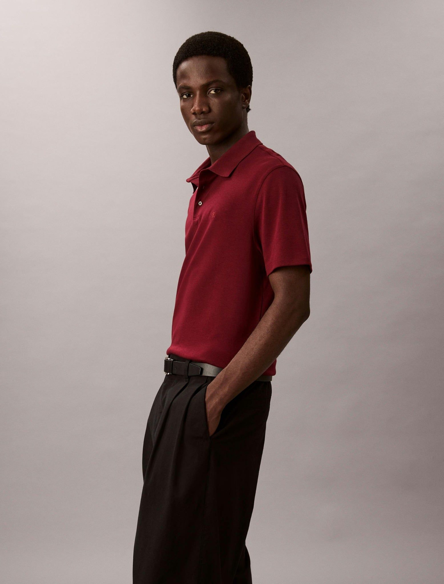 Calvin Klein - Áo polo tay ngắn nam Pima Cotton Polo Shirt