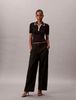 Calvin Klein - Quần dài nữ Cotton Twill Logo Tape Trousers