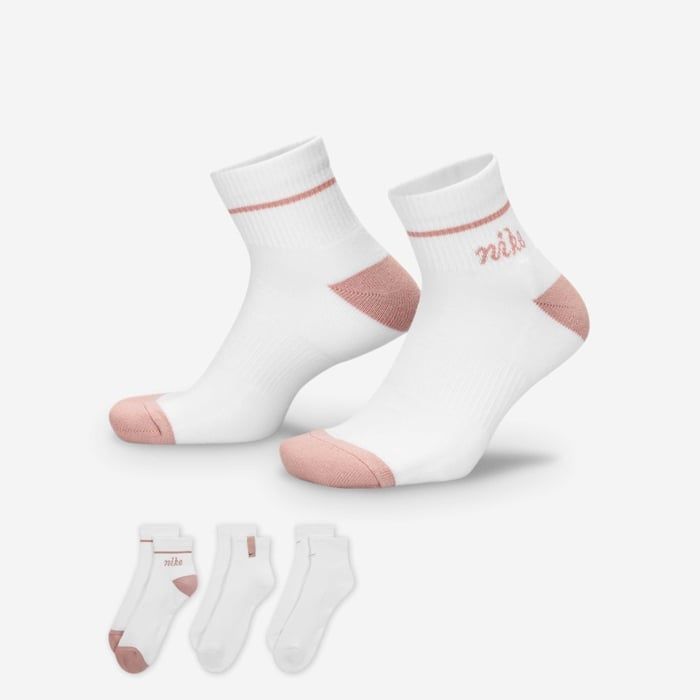 Nike - Vớ thể thao cổ thấp (3 đôi) Nam Nữ Everyday Plus Cushioned Ankle Socks (3 Pairs)