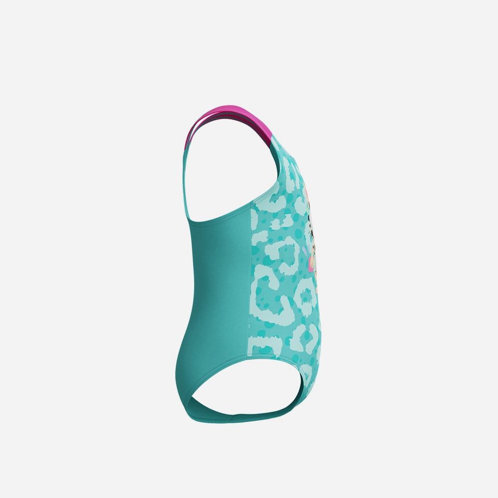 Speedo - Đồ bơi bé gái Digital Printed Blue One Piece