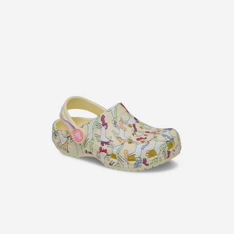 Crocs - Giày Trẻ Em Classic Unicorn Graphic Clog T