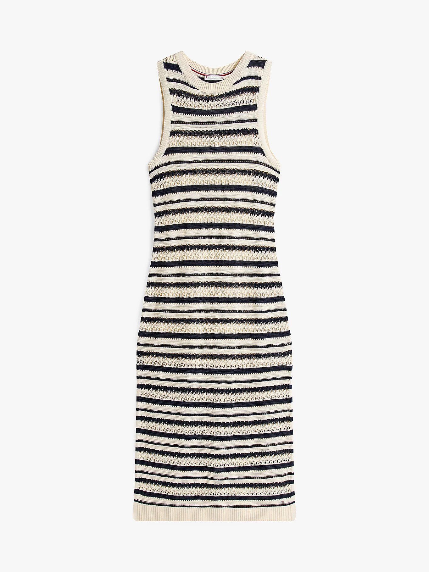 Tommy Hilfiger - Đầm nữ Crochet Slim Midi Sleeveless Jumper Dress