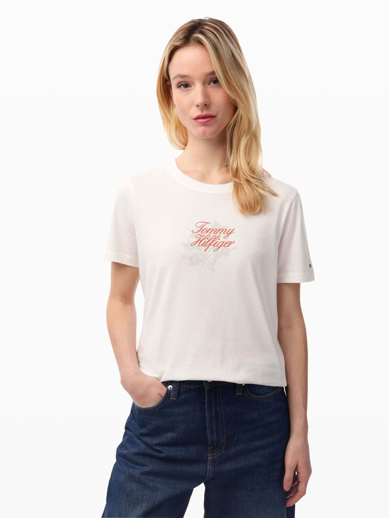 Tommy Hilfiger - Áo phông tay ngắn nữ Regular Graphic Tee