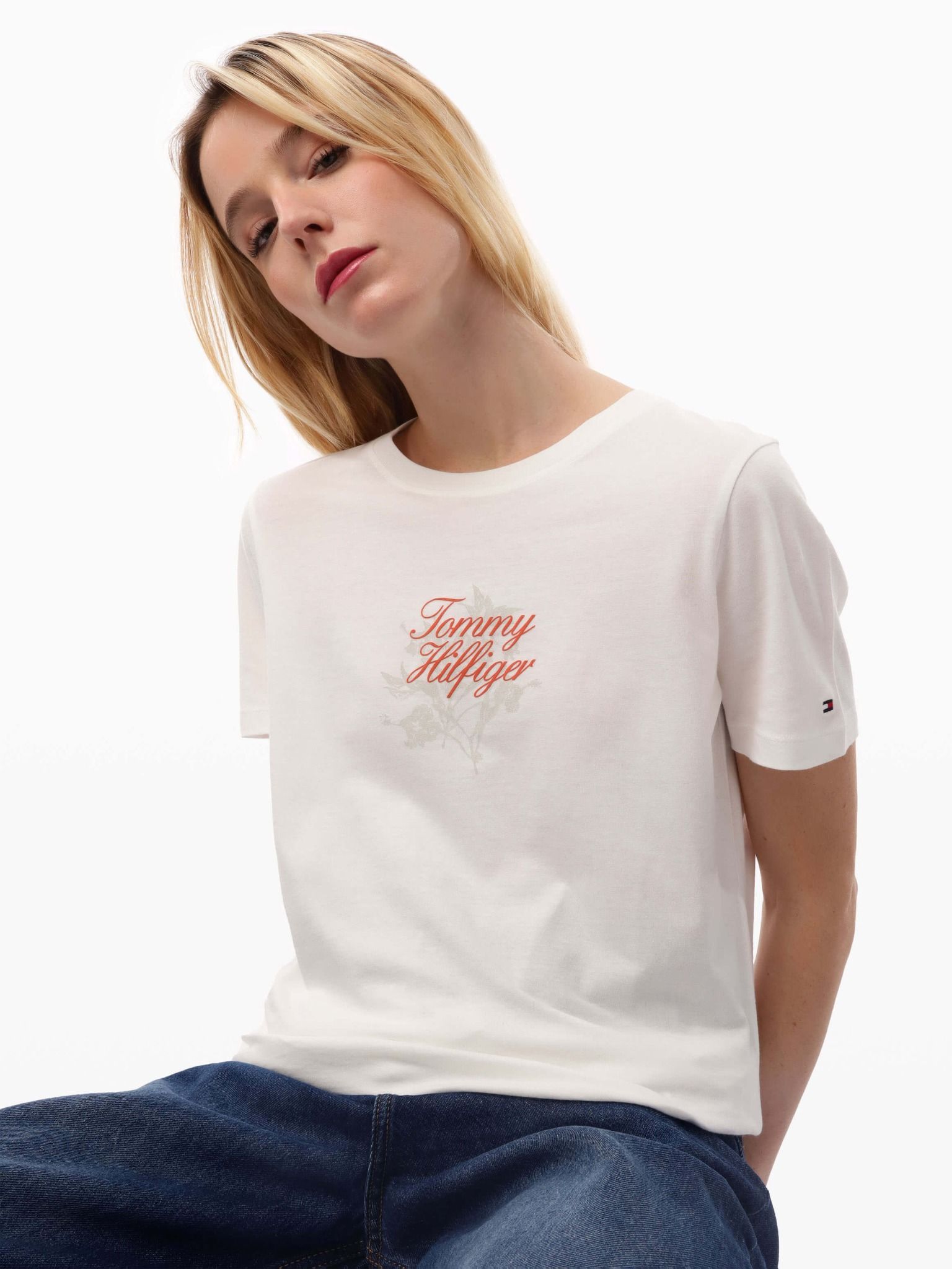 Tommy Hilfiger - Áo phông tay ngắn nữ Regular Graphic Tee