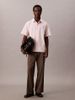 Calvin Klein - Áo sơ mi tay ngắn nam Textured Cotton Stripe Short Sleeve Shirt