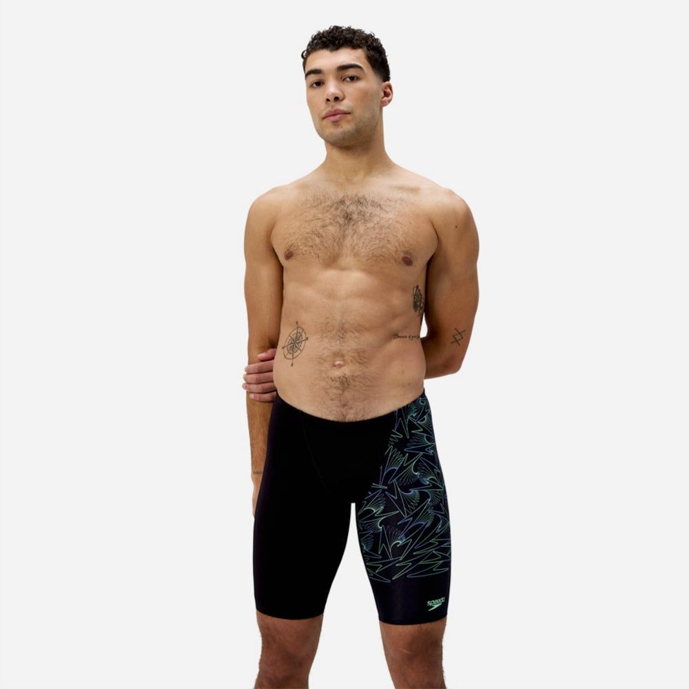 Speedo - Quần bơi nam Hyperboom V-Cut Jam Green Jammers