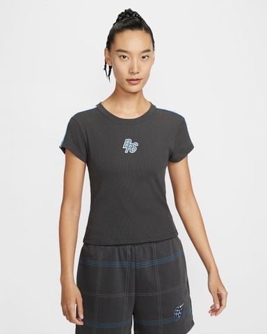 Nike - Áo tay ngắn thể thao Nữ Sportswear Women's Tight Ribbed T-Shirt